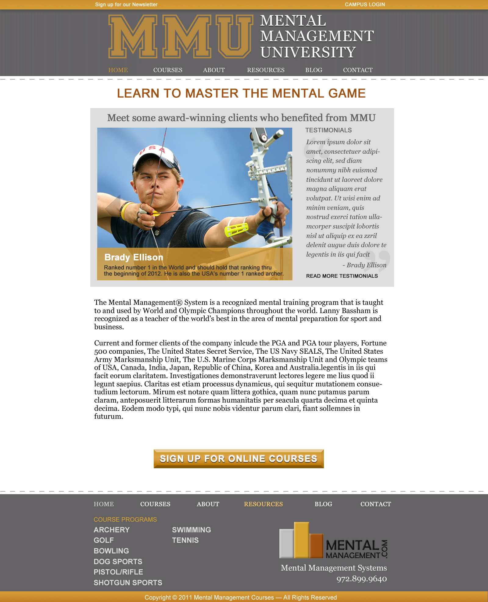 Mental Management Courses