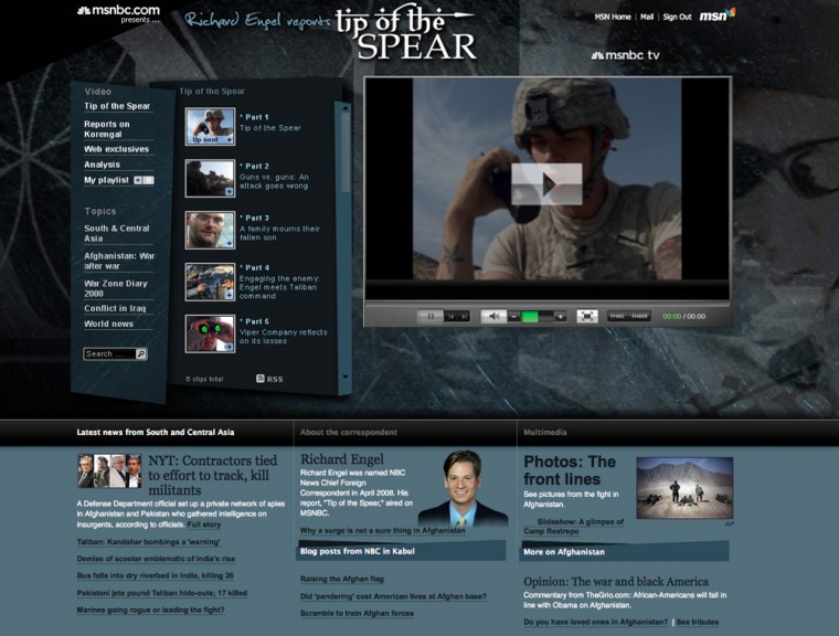 Richard Engel Tip of the Spear video showfront